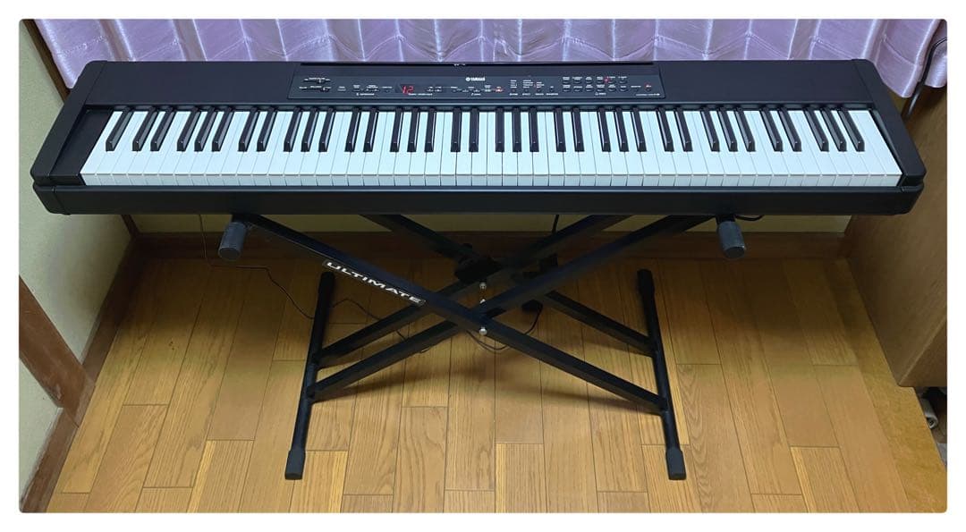 ヤマハ P-80 電子ピアノ 88鍵盤 ペダル スタンド付