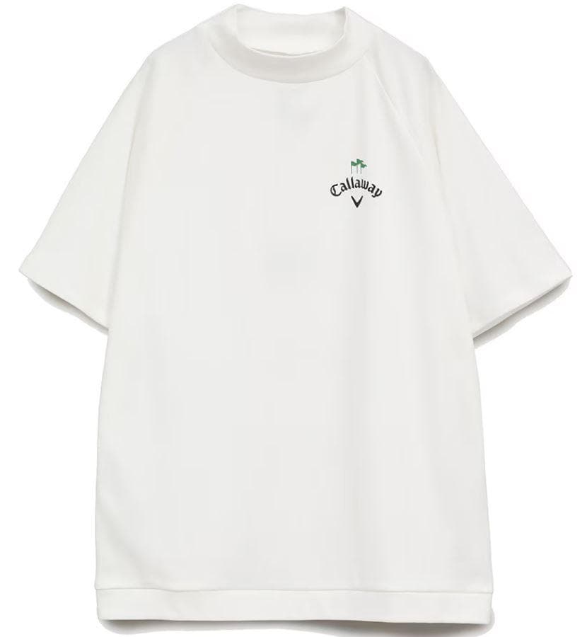 【限定コラボ】キャロウェイ×クラブハウス モックネックシャツ2025 LL 白