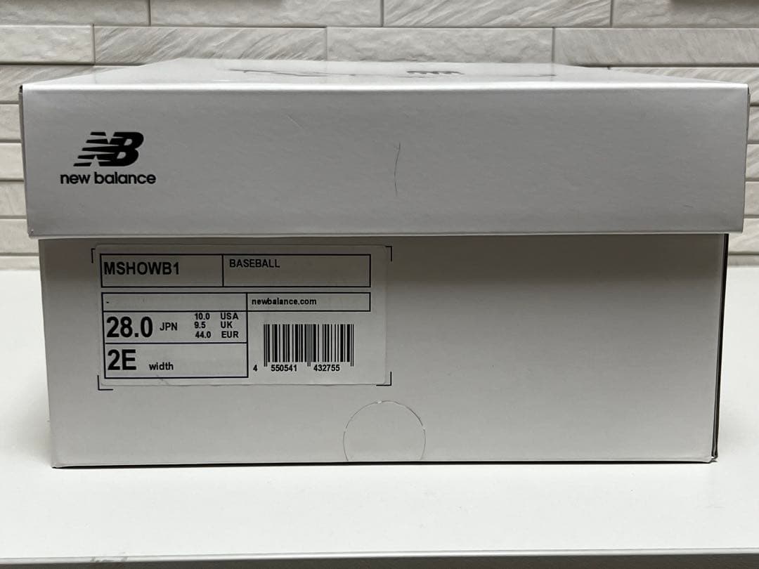 New Balance MSHOWB1 28.0cm スパイク 大谷モデル