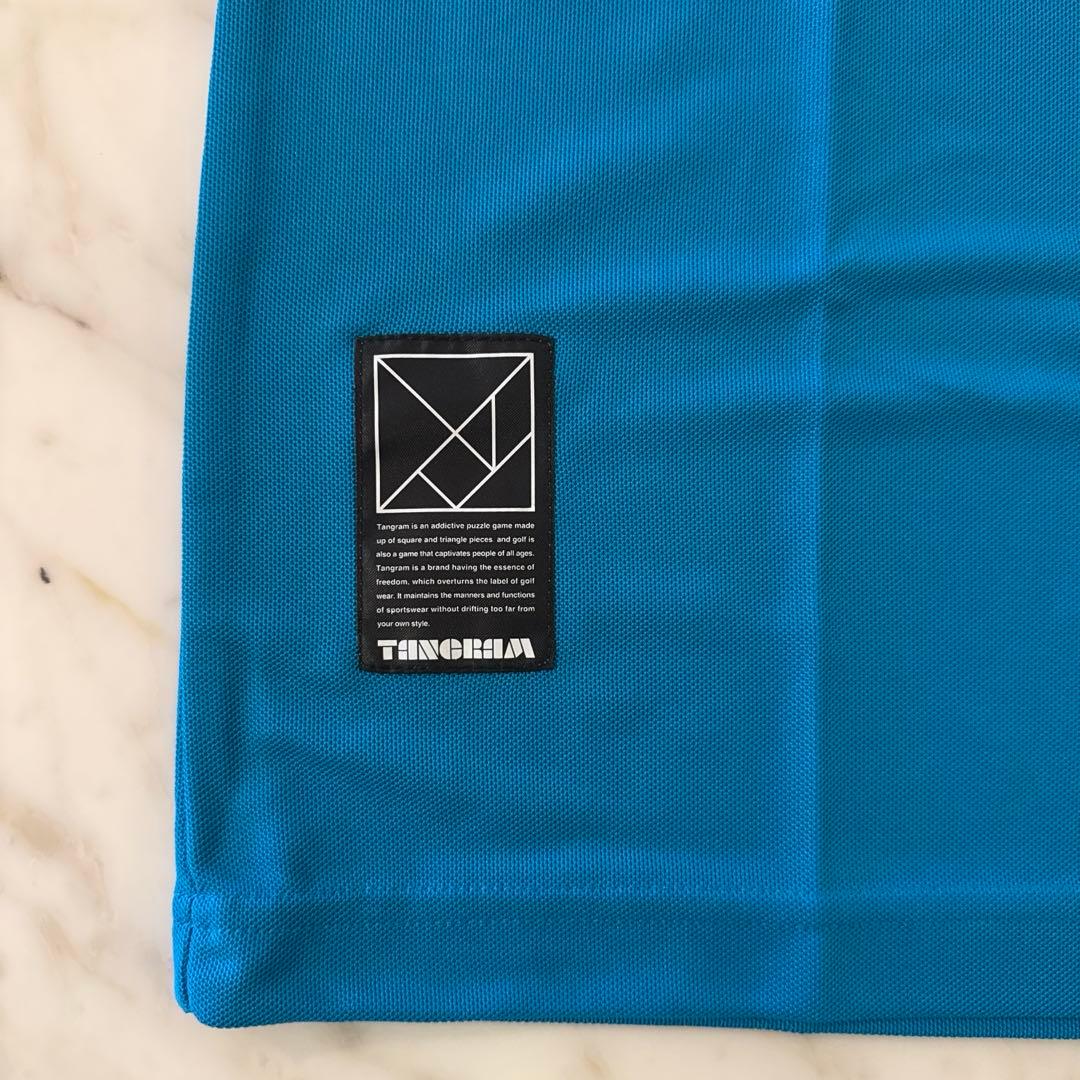 新品未使用　tangram タングラム　ポロシャツ　ゴルフウェア　ブルー　M