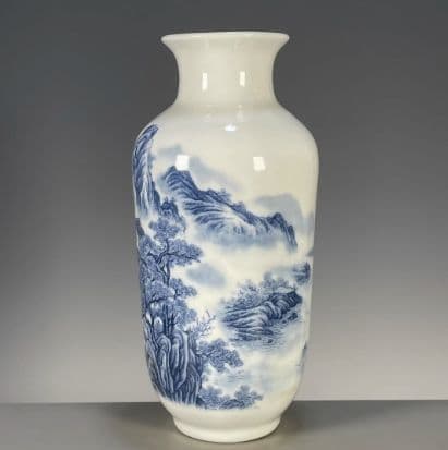 景徳鎮 花瓶 陶磁器 装飾品 現代工芸品 美術品 置物