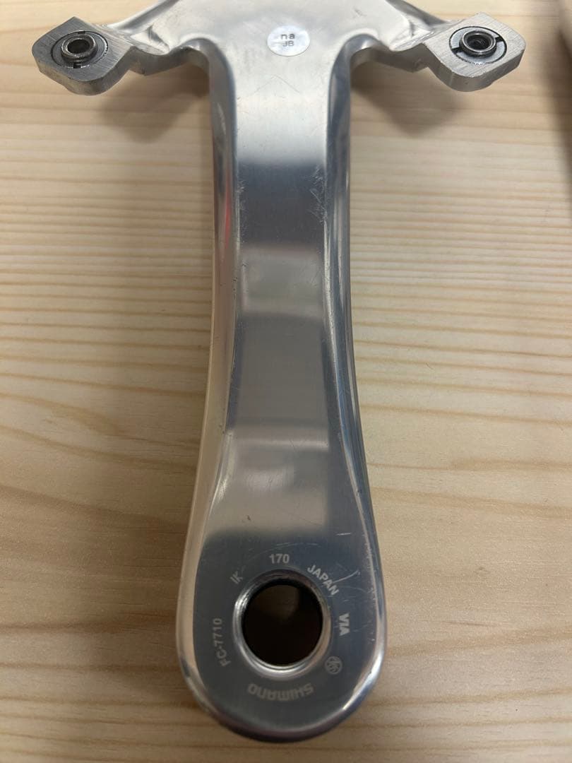 競輪-njs DURA-ACE クランクセット 170mm ピスト