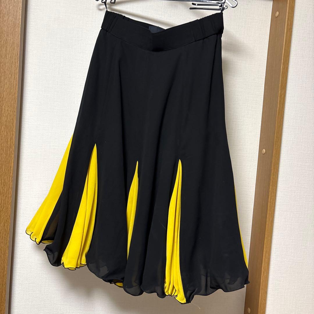 社交ダンスドレス　イエロー　M、Lサイズ