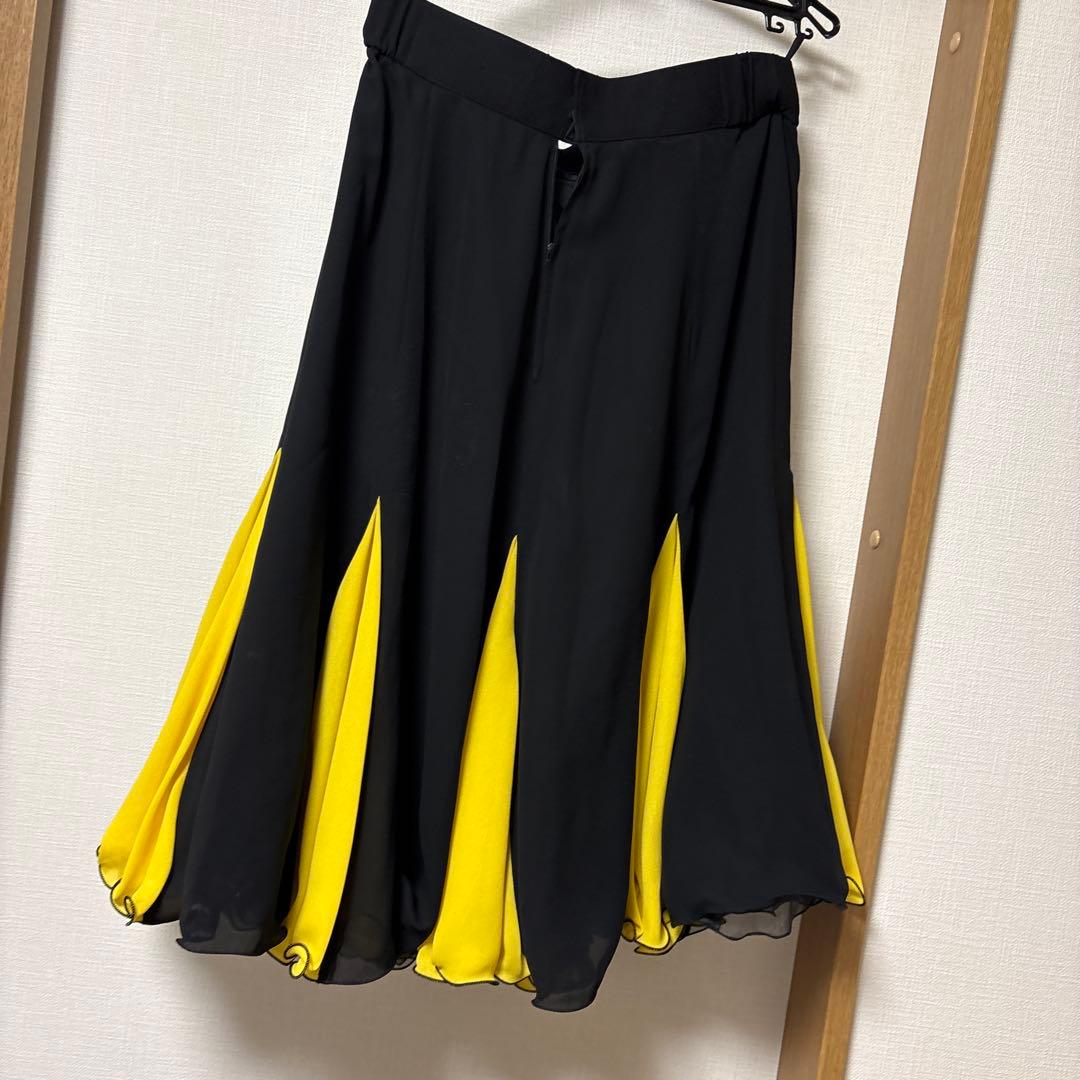 社交ダンスドレス　イエロー　M、Lサイズ