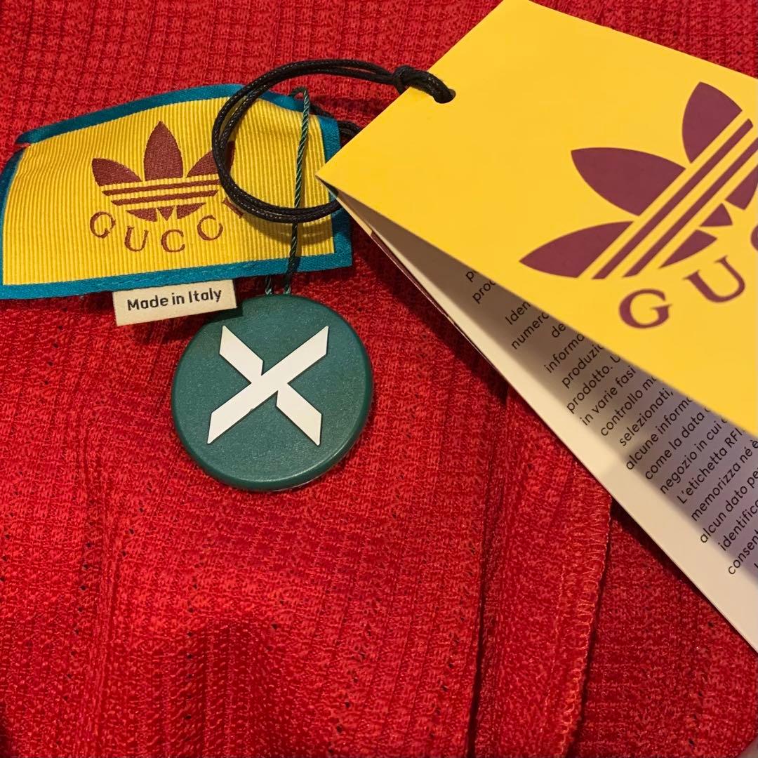 GUCCI x ADIDAS JERSEY SWEATPANTS Red M 赤