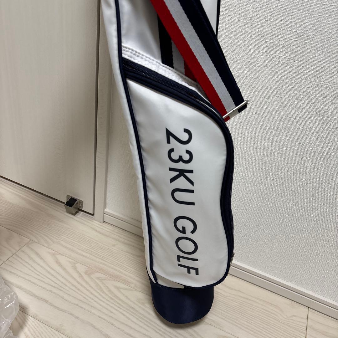 【新品未使用】23KU GOLF セルフスタンドバックストライプデザイン