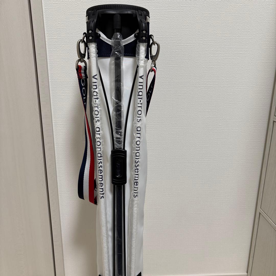 【新品未使用】23KU GOLF セルフスタンドバックストライプデザイン
