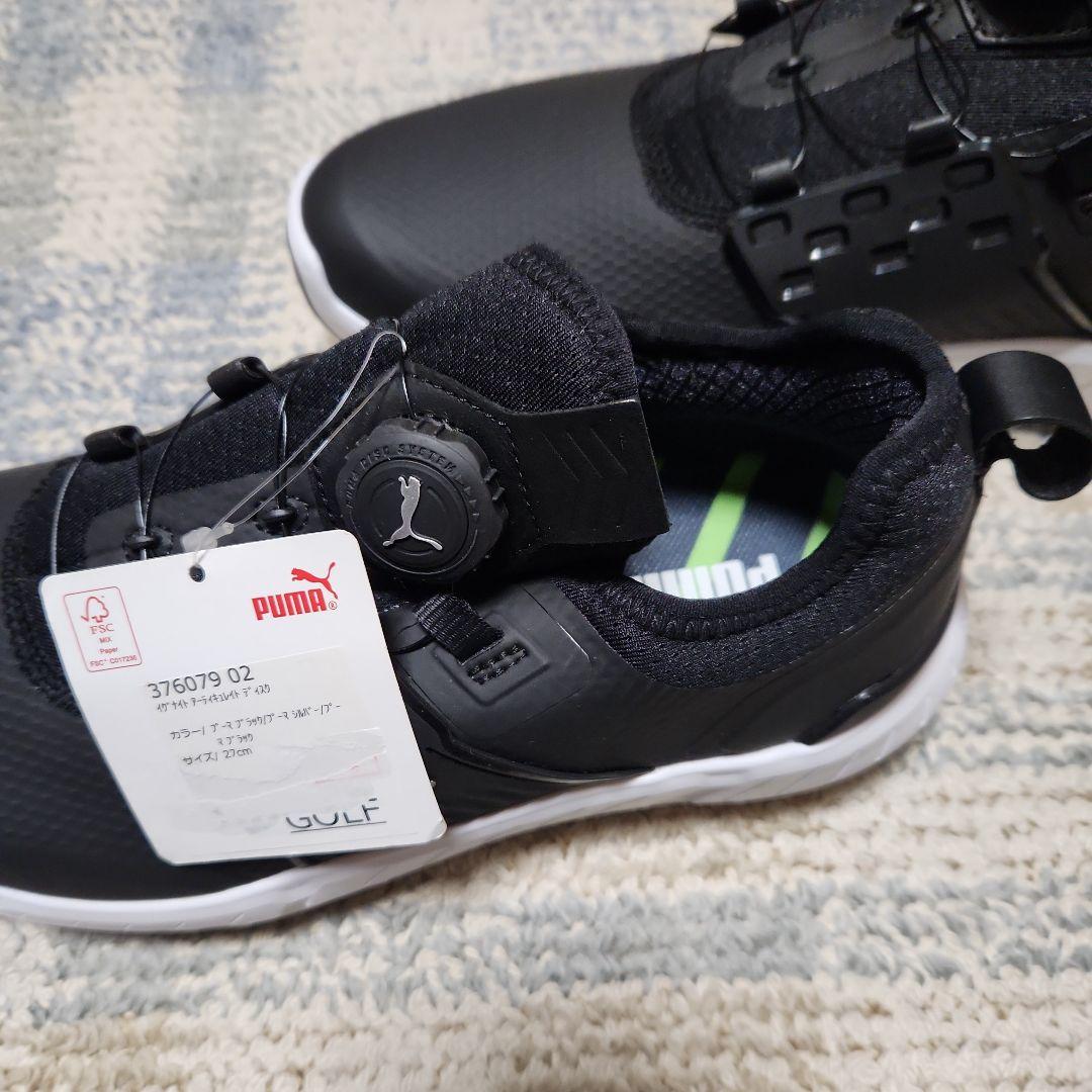 PUMA ブラック ゴルフシューズ
