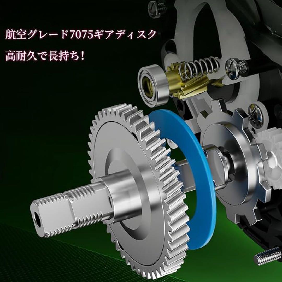DC電子ブレーキ搭載 淡水＆海水両用 ベイトリール ドラグ力6kg