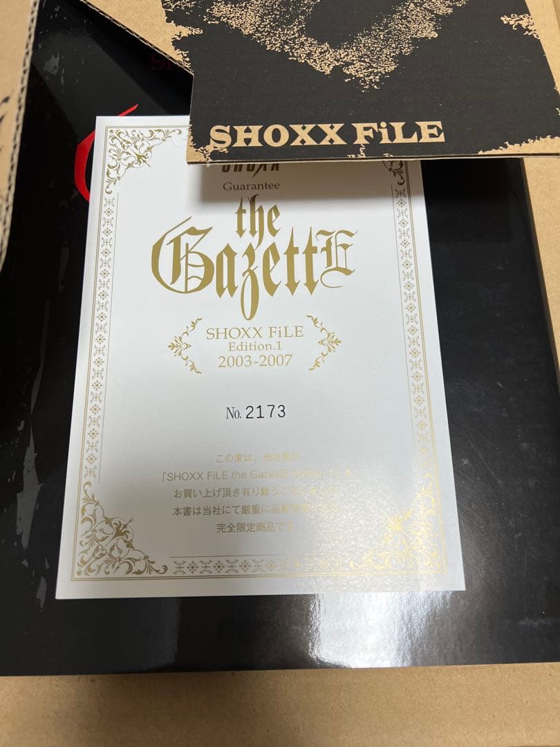 the GazettE ガゼットSHOXX FILE 2冊セット　 ショックス