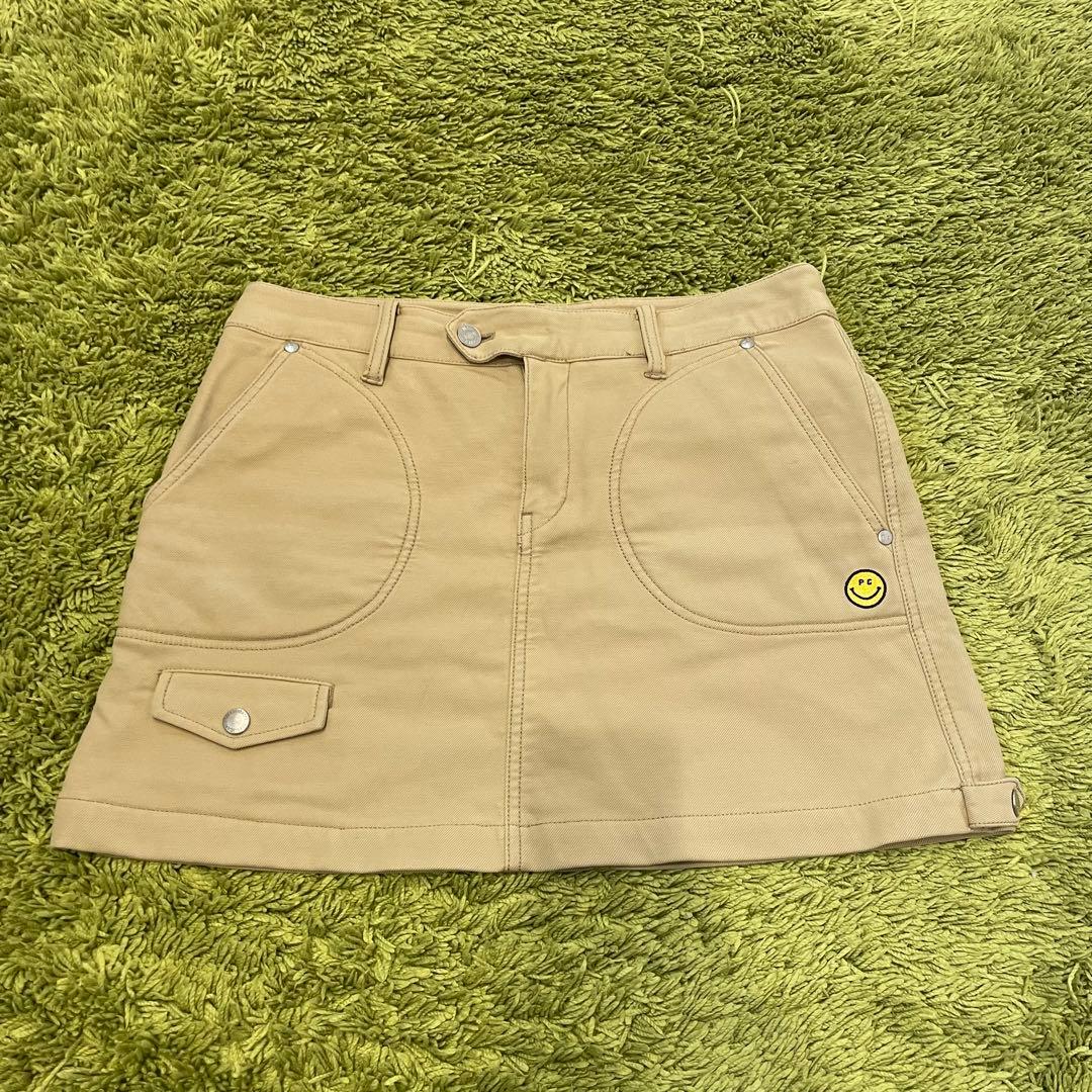 パーリーゲイツ PEARLYGATES スカート ベージュ 裏起毛 サイズ1