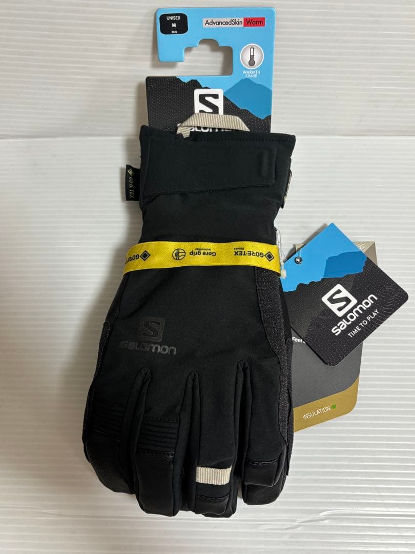 新品 Salomon グローブ M ユニセックス 手袋GORE-TEX ブラック