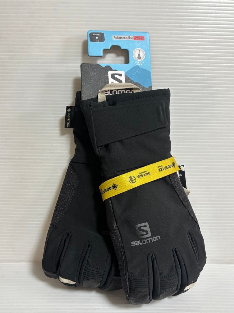 新品 Salomon グローブ M ユニセックス 手袋GORE-TEX ブラック