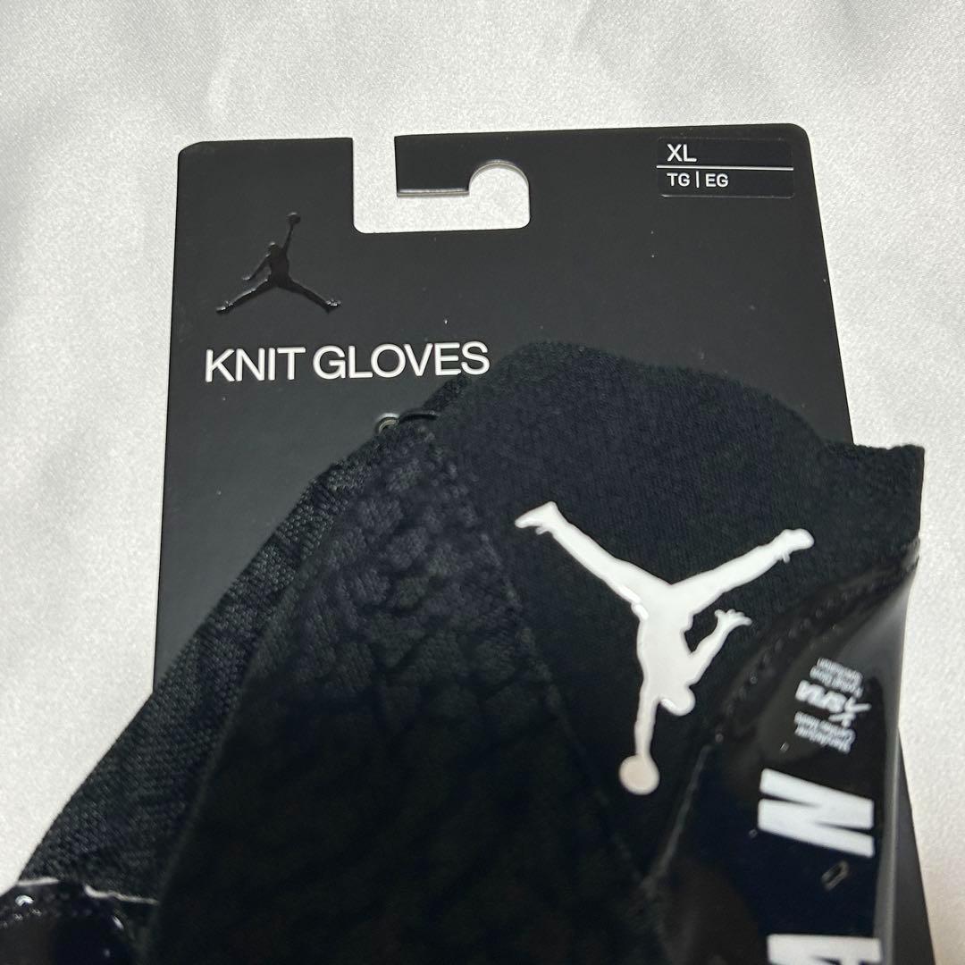 【新品】 アメフト Jordan Knit グローブ　ブラック　XL