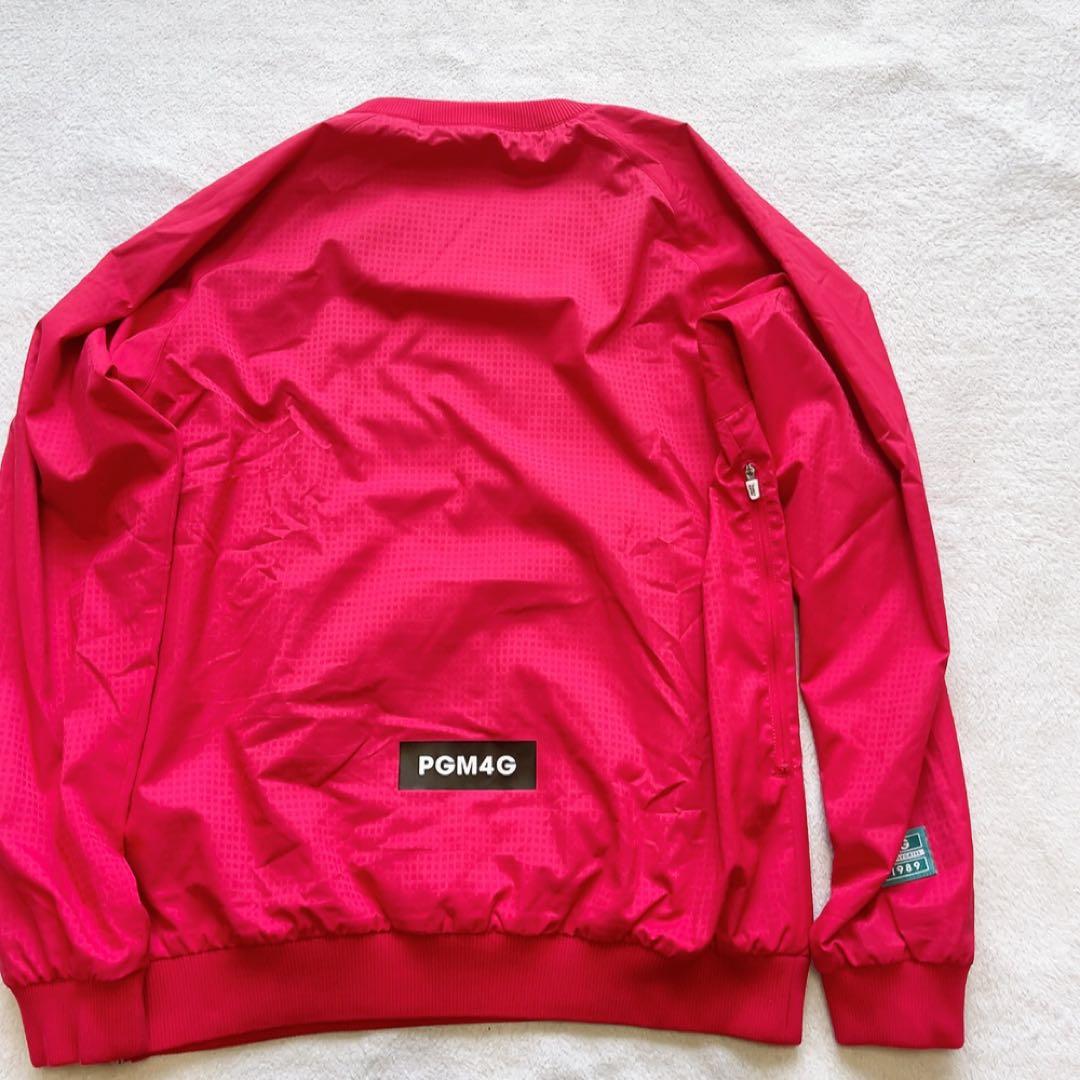美品　 パーリーゲイツ　蓄熱裏地　スニード　ピンク　レッド サイズ6　XL