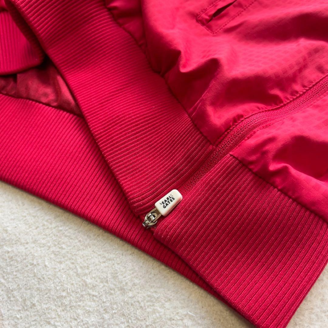 美品　 パーリーゲイツ　蓄熱裏地　スニード　ピンク　レッド サイズ6　XL