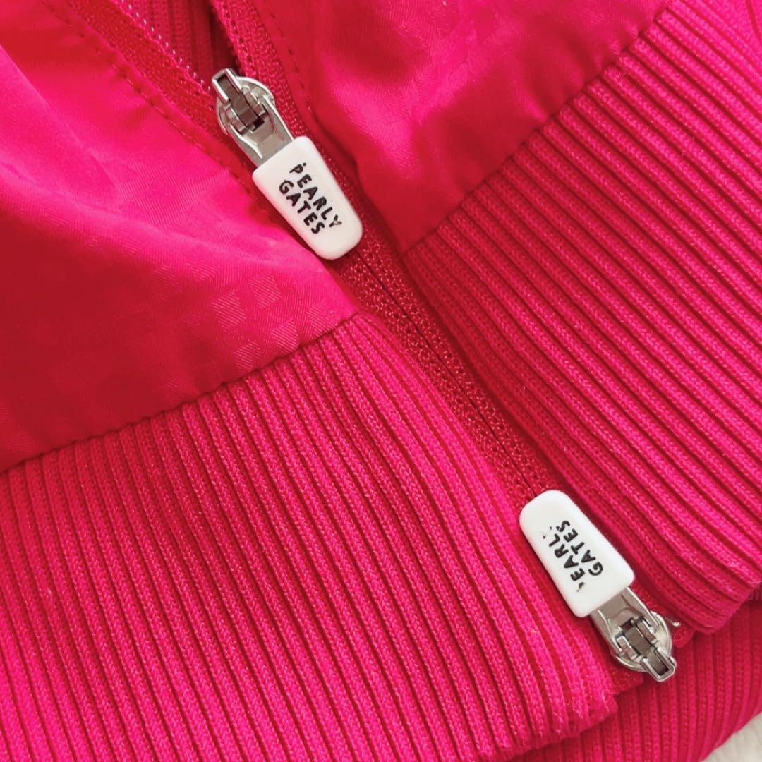 美品　 パーリーゲイツ　蓄熱裏地　スニード　ピンク　レッド サイズ6　XL