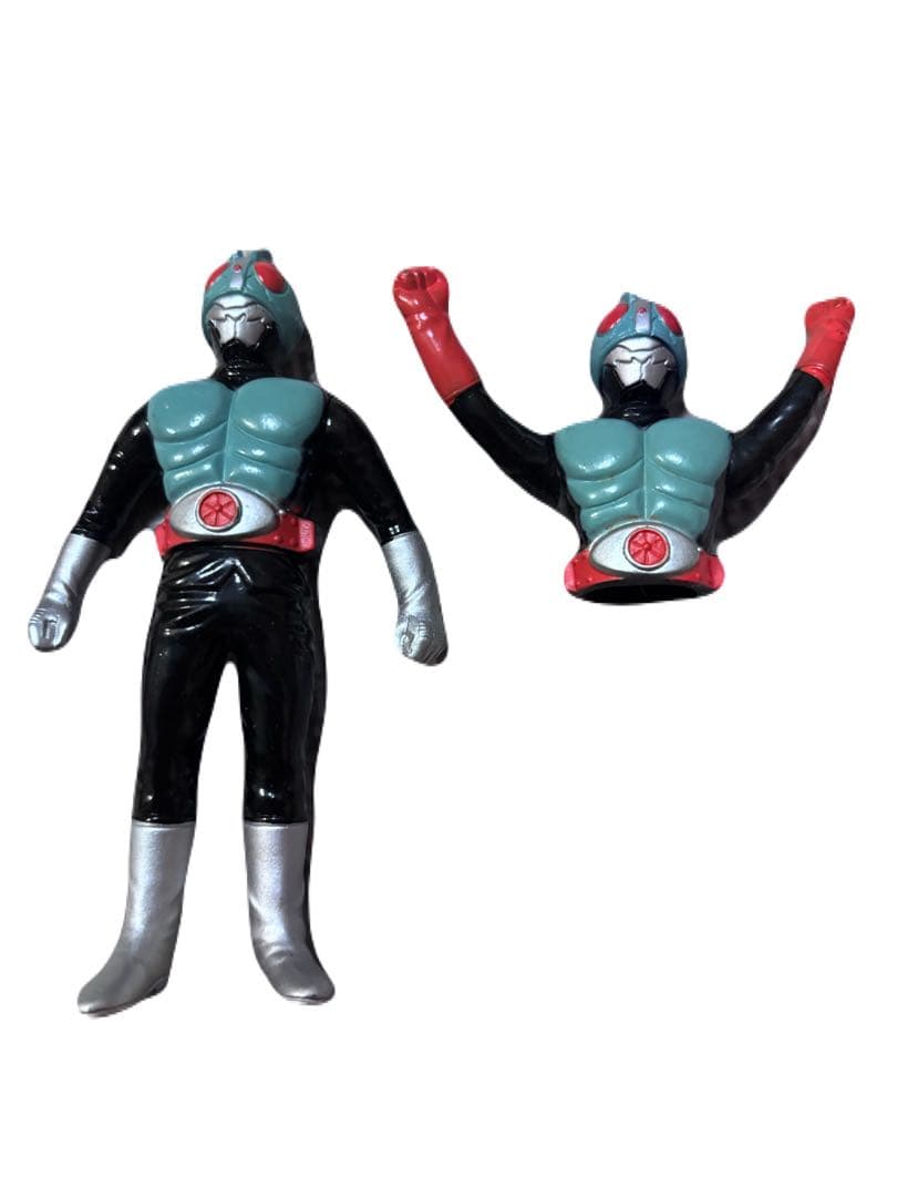 【当時物】仮面ライダー ミニソフビ 10体セット バンダイ 日本製 1980年代