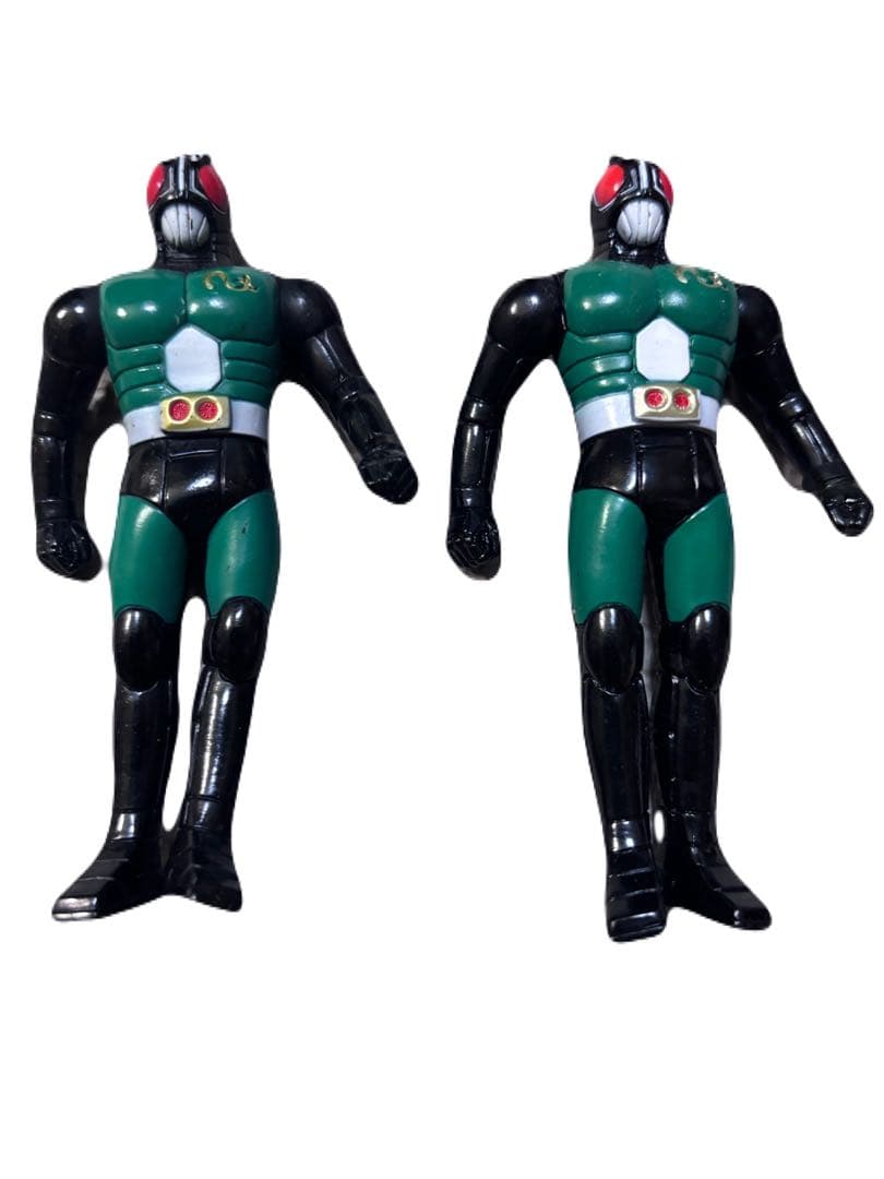 【当時物】仮面ライダー ミニソフビ 10体セット バンダイ 日本製 1980年代