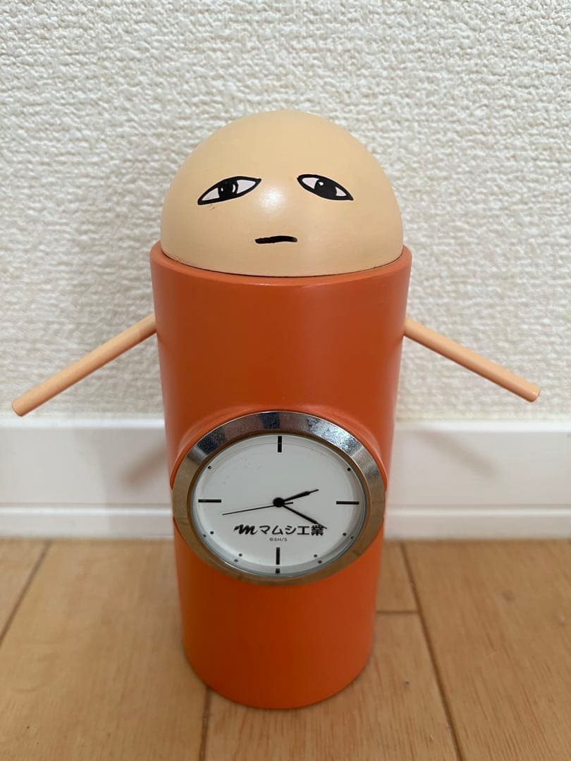 ジャスタウェイ　時計 キャラクター時計 オレンジ色