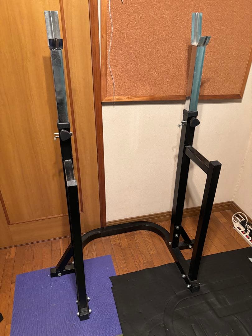 直接引き取り限定。ベンチ&セーフティ&スクワット台（ベンチプレスセット）＋おまけ