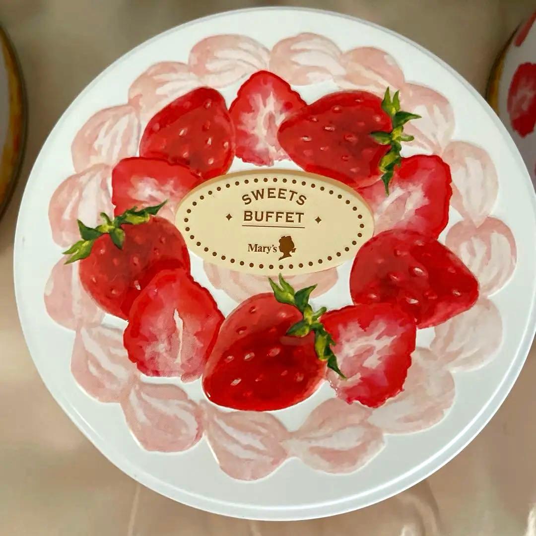 新品 メリーチョコレート スイーツビュッフェ 缶 4点 セット お菓子無し