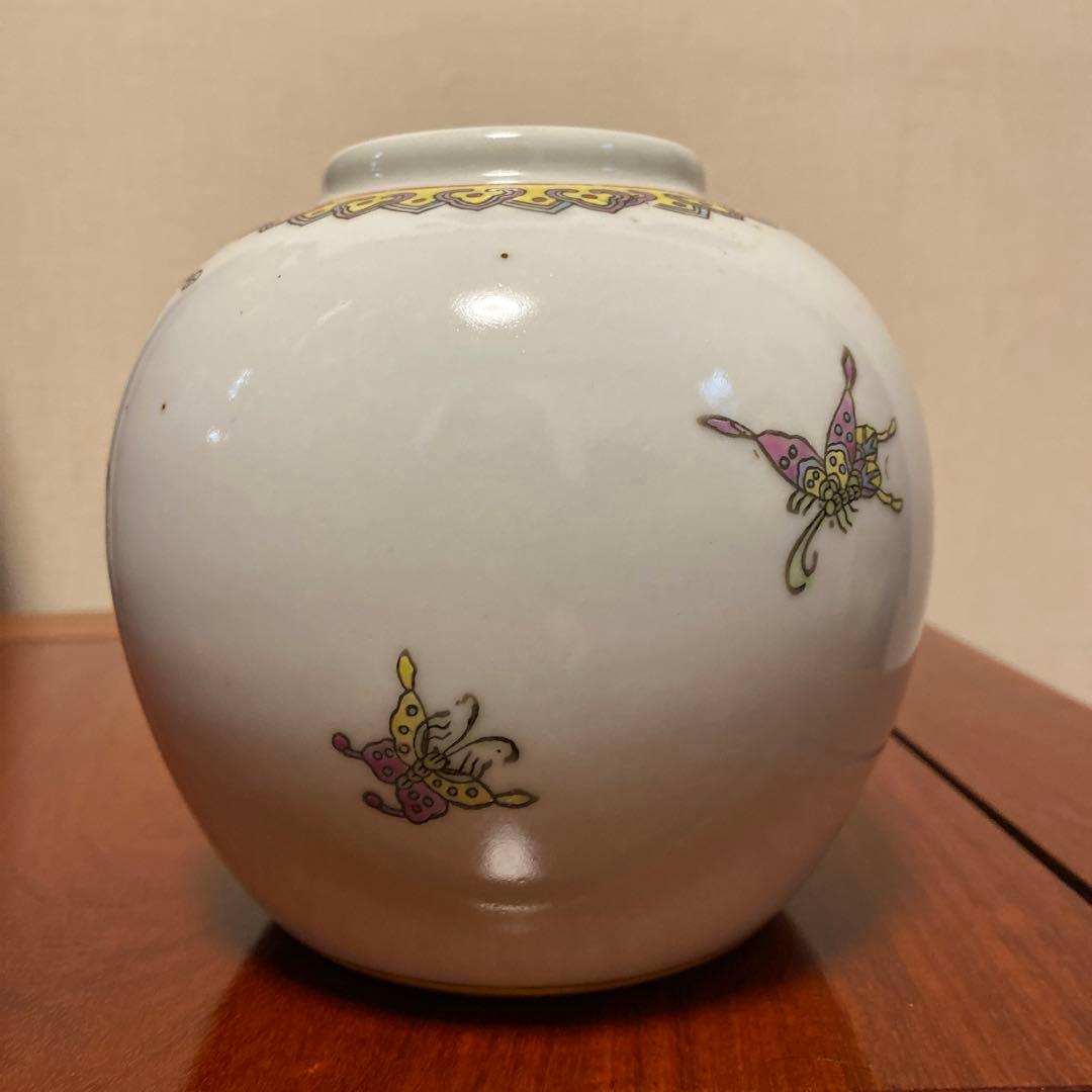 中国50年代の茶壷、輸出品、粉彩