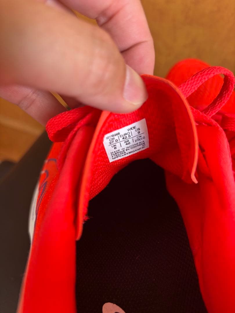 ASICS エボライドスピード3 レッド　27センチ