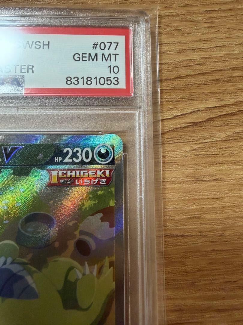 PSA10 ポケモンカード バンギラスV いちげきマスター 077/070