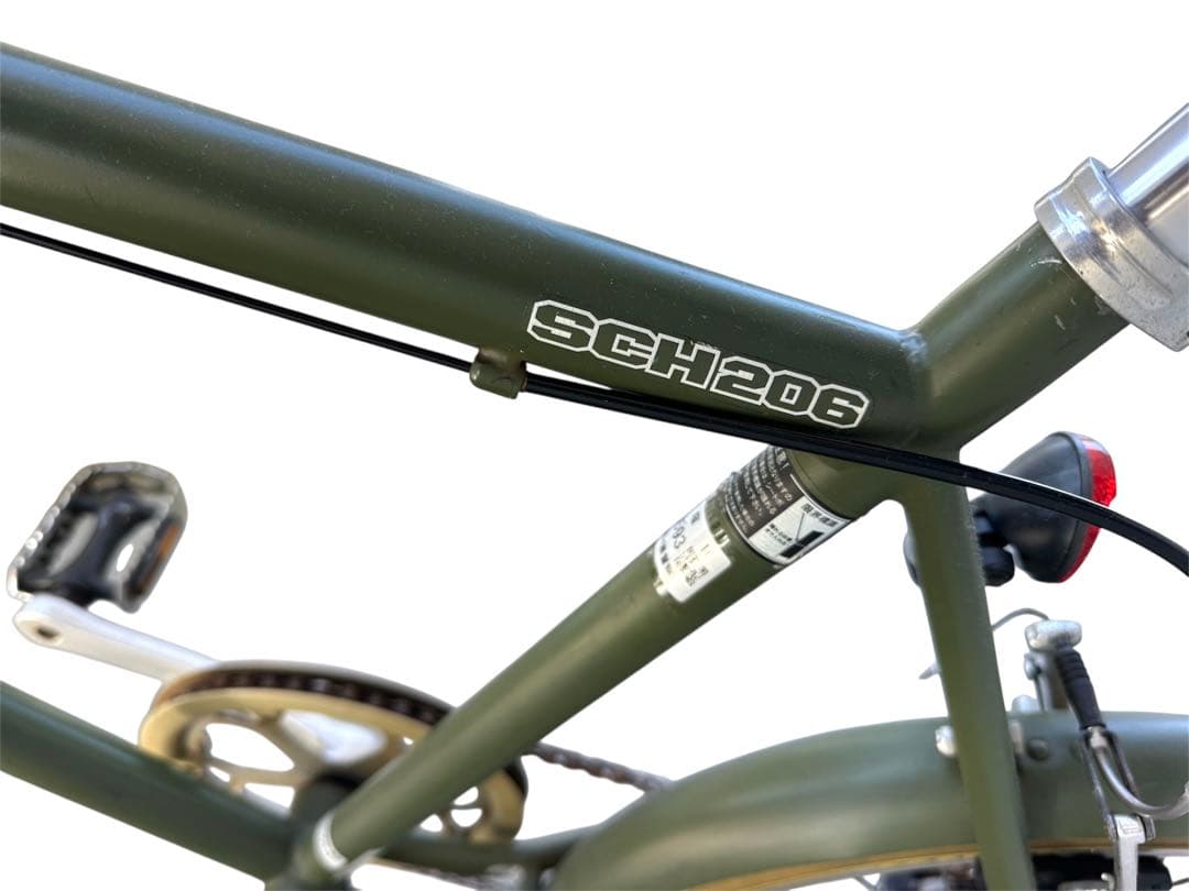 引き取り限定　ミニベロ マットグリーンSCH206