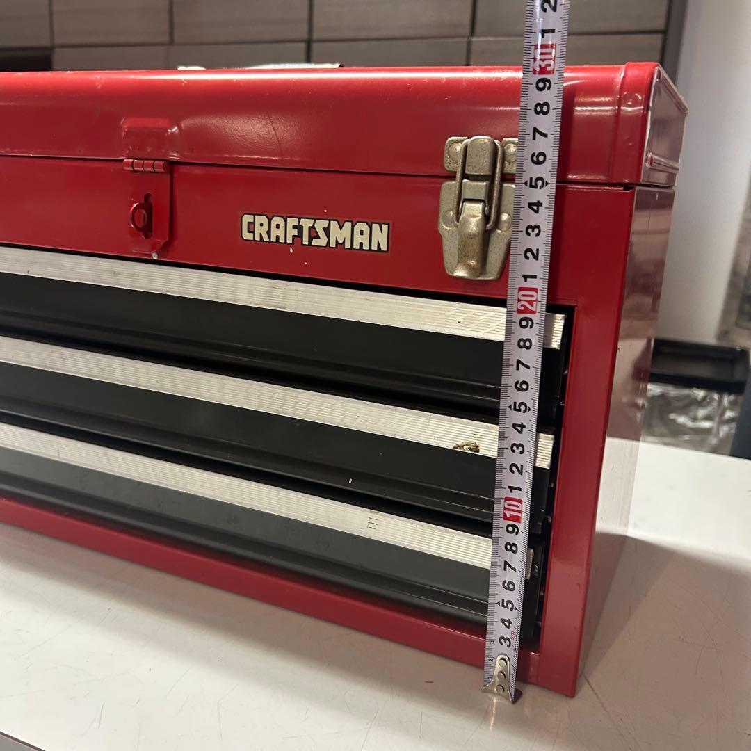 アメリカン　ヴィンテージ　家具　ツールボックス　工具箱　赤　CRAFTSMAN