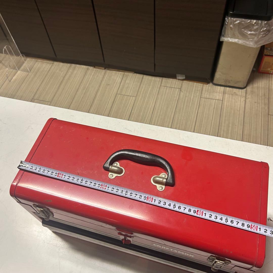 アメリカン　ヴィンテージ　家具　ツールボックス　工具箱　赤　CRAFTSMAN
