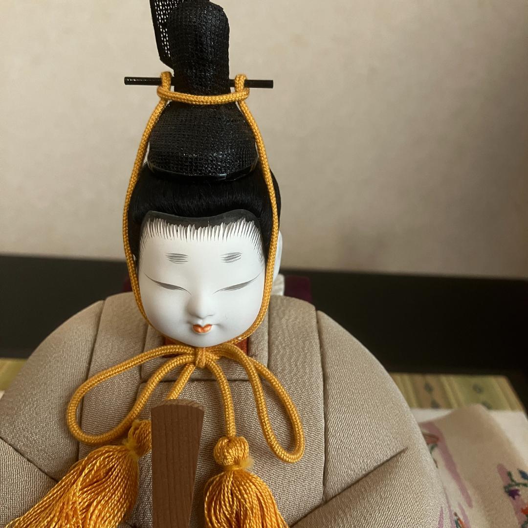 きめこみ賀茂雛　雛人形セット 親王飾り