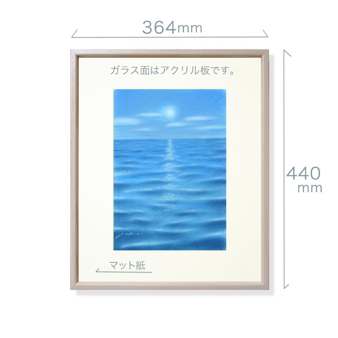 パステル画（原画）月あかり。