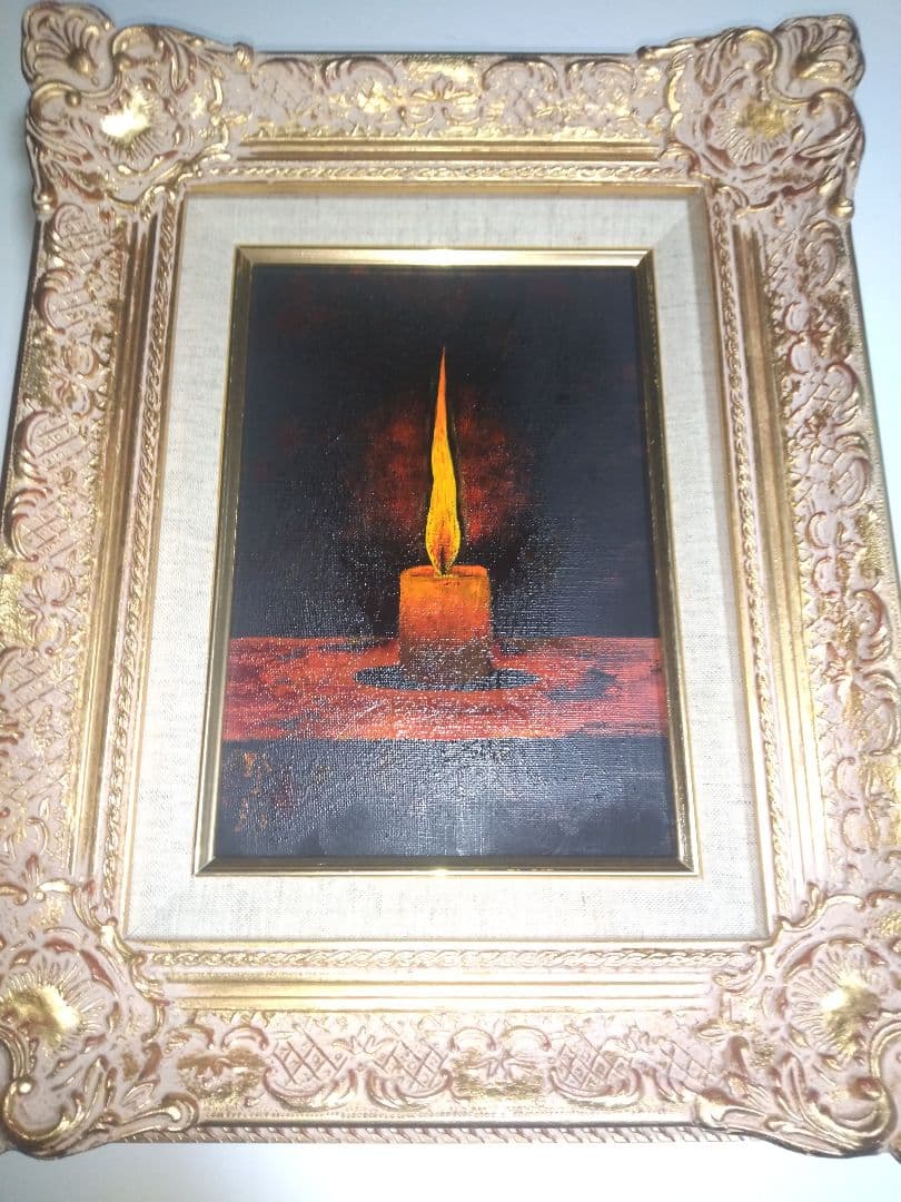 高島野十郎、絵画油彩SM号、蝋燭、高級額縁、肉筆、山下清、佐伯祐三、鴨居玲。