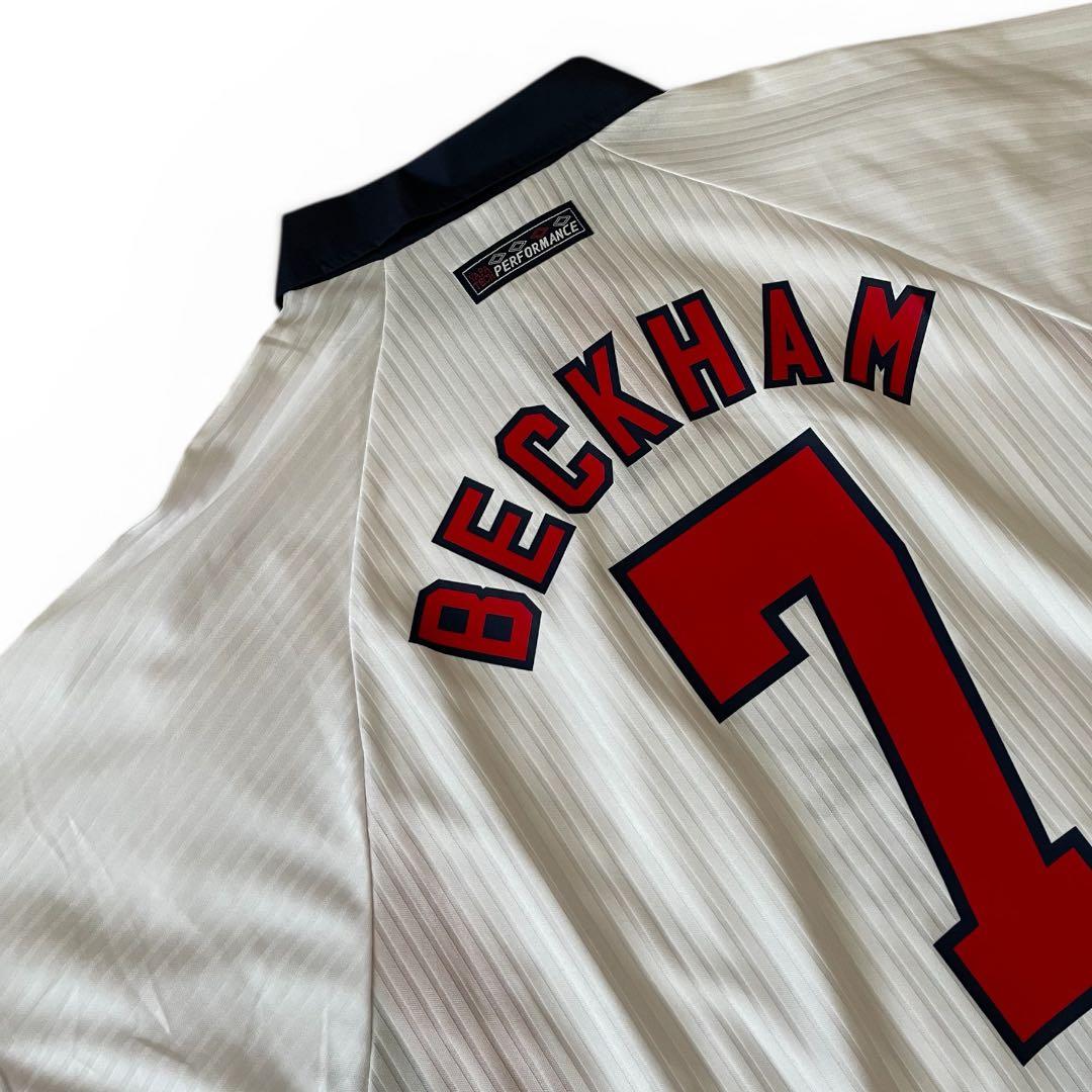 イングランド代表 1998 W杯 ベッカム 7 ユニフォーム UMBRO XL