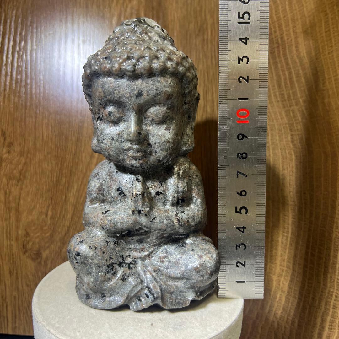 ビッグサイズ　アメリカ産　ユーパライト　大仏様　天然石置物968g