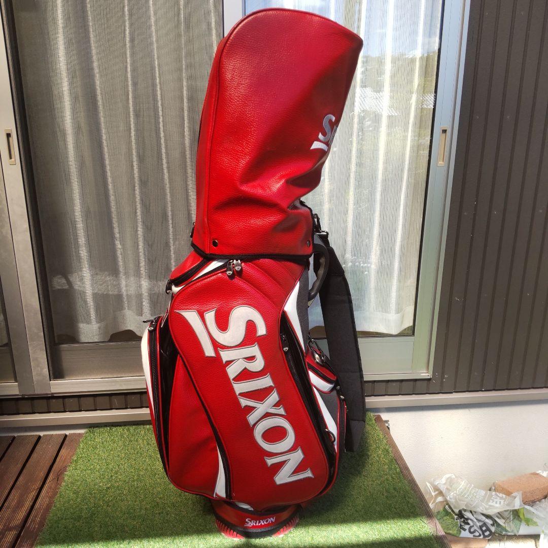 Srixon 赤 キャディバッグ フード付き