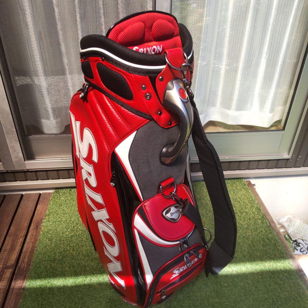 Srixon 赤 キャディバッグ フード付き