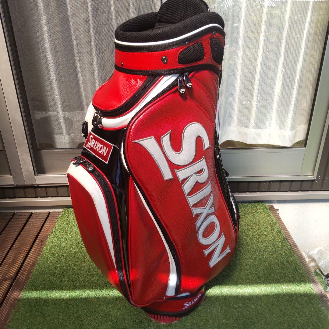Srixon 赤 キャディバッグ フード付き