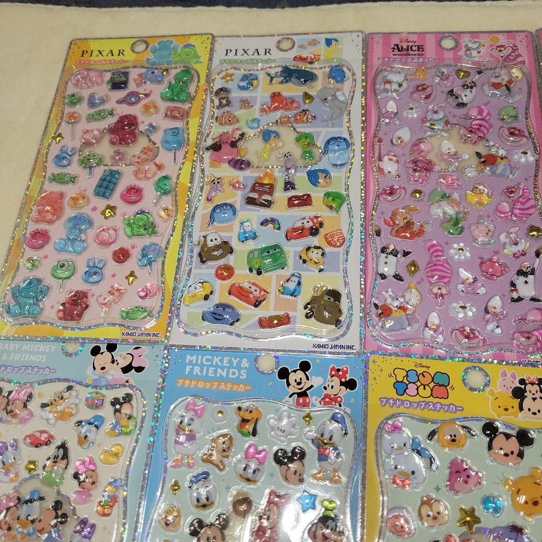 ディズニープチドロップステッカー 正規品　9枚セット