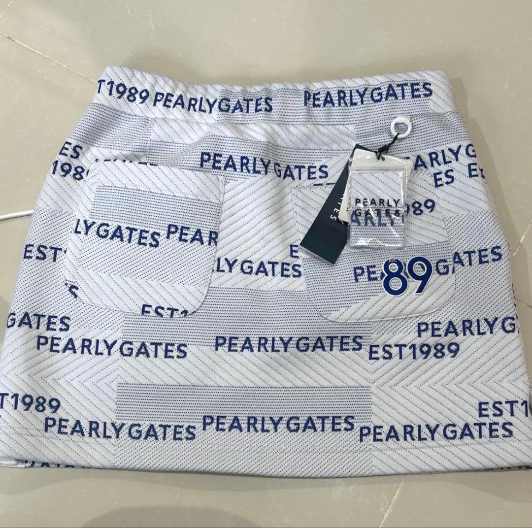 【新品】PEARLY GATES パーリーゲイツ ロゴプリントスカート ゴルフ