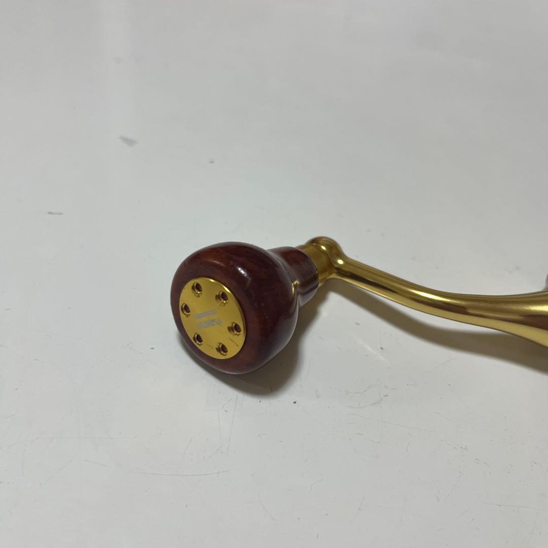 シマノ 14ステラ　ハンドル　55mm 夢屋 花梨 ラウンド型 ハンドルノブ