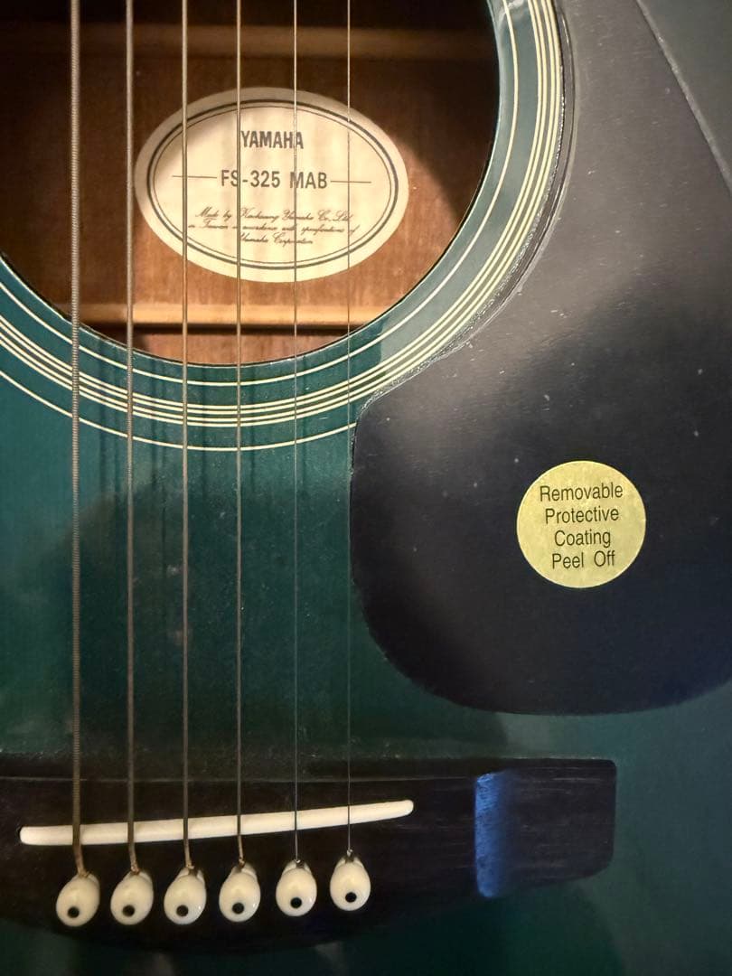 希少　YAMAHA FS-325 アコースティックギター グリーン　ケース付