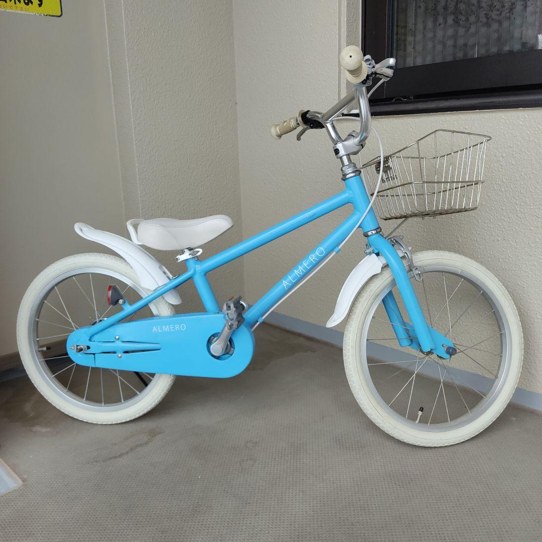 ALMERO 子供用自転車 水色 16インチ