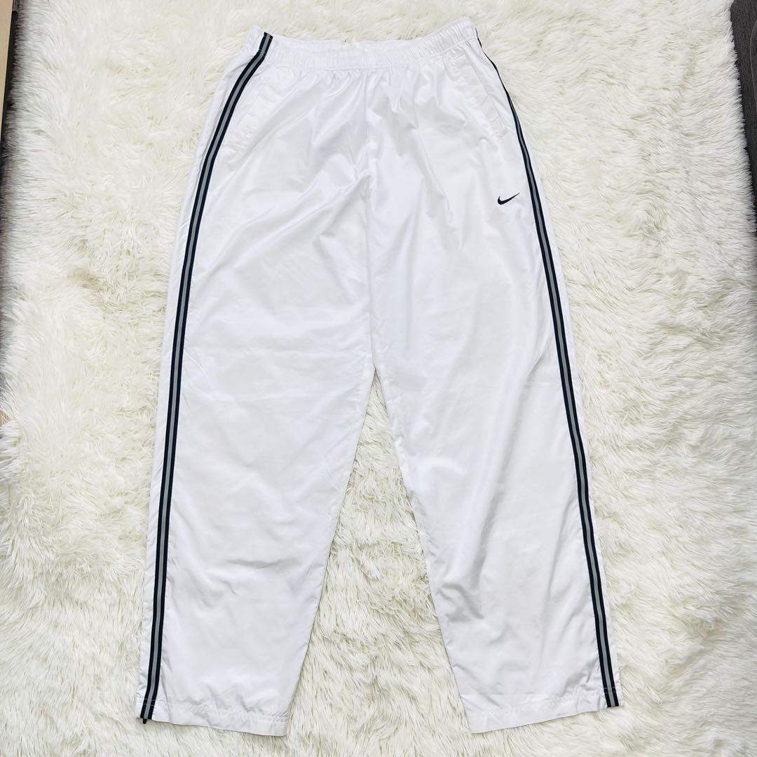 美品00s OLD NIKEナイキ ナイロンパンツ ワイドパンツ シャカパン