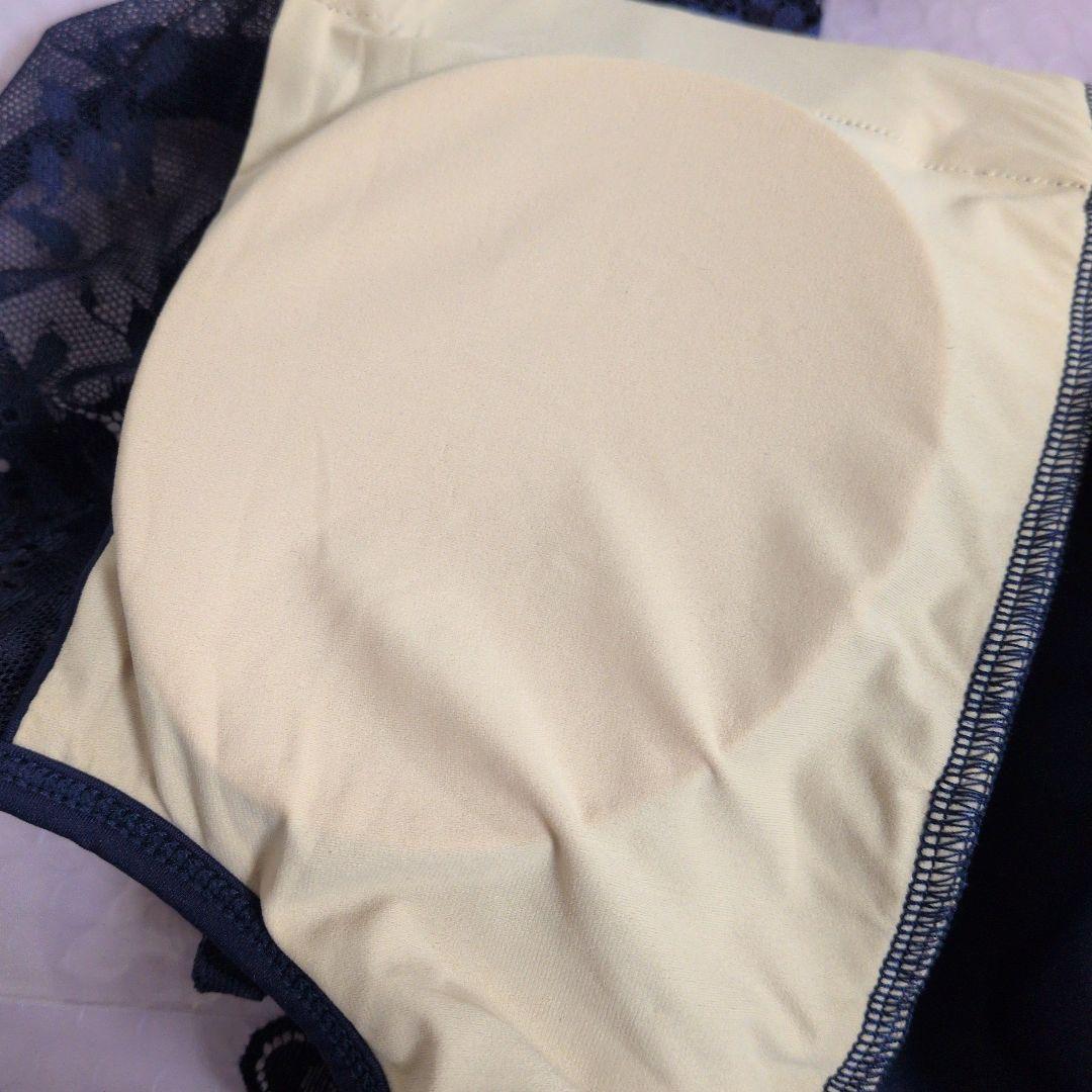 【新品】LinaLina ネイビー レース リボン バレエレオタード　サイズМ