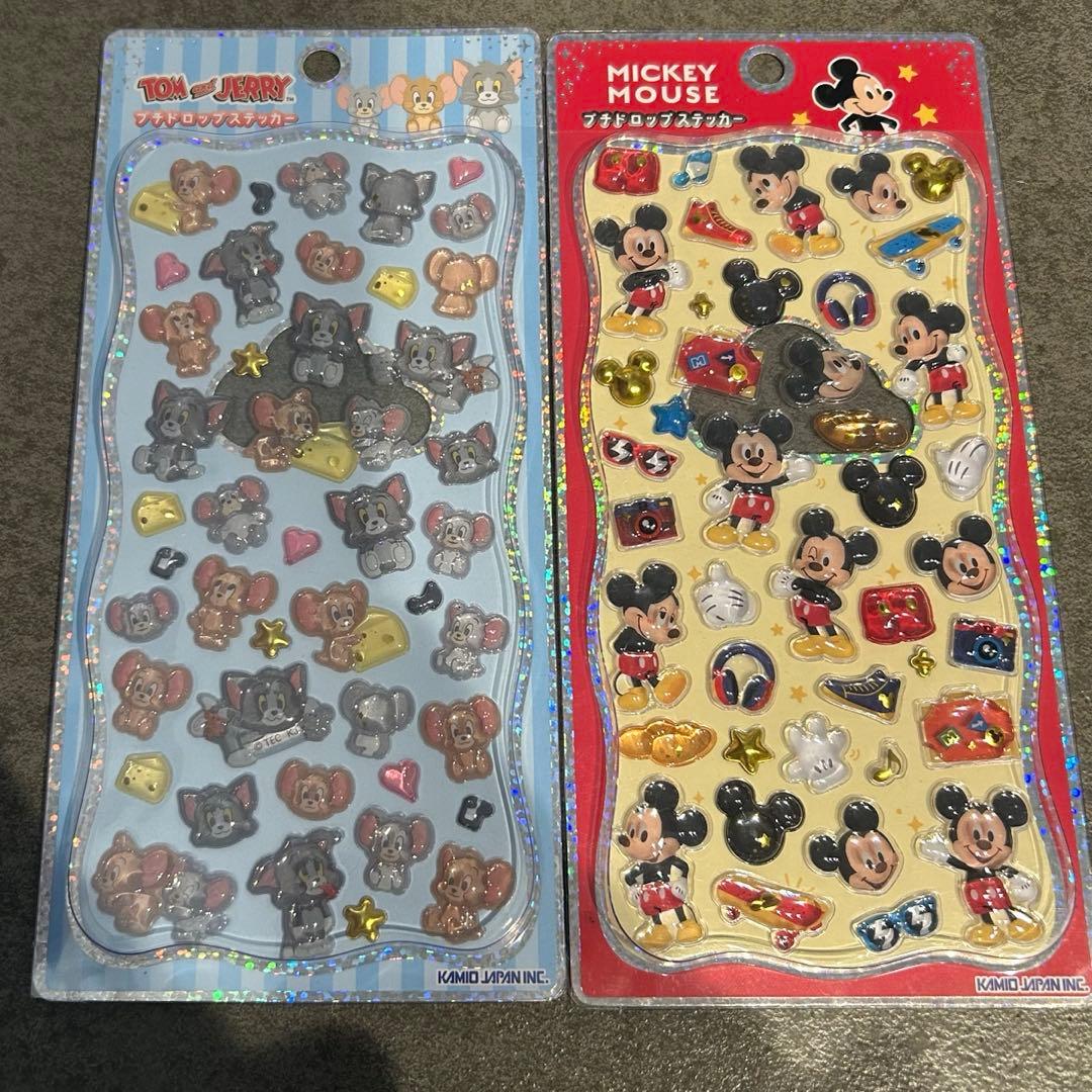 【正規品】ディズニー トムジェリプチドロップステッカー 5種セット販売