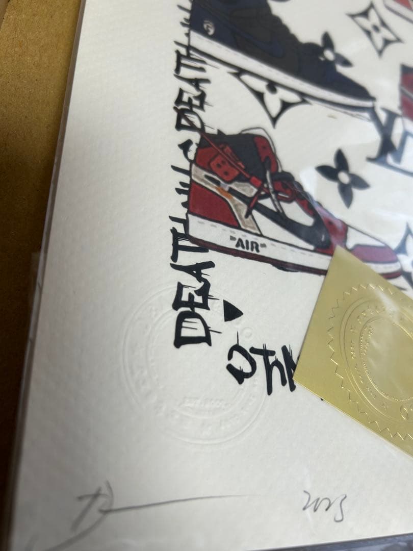 DEATH NYC アートポスター　NIKE VUITTON sneaker