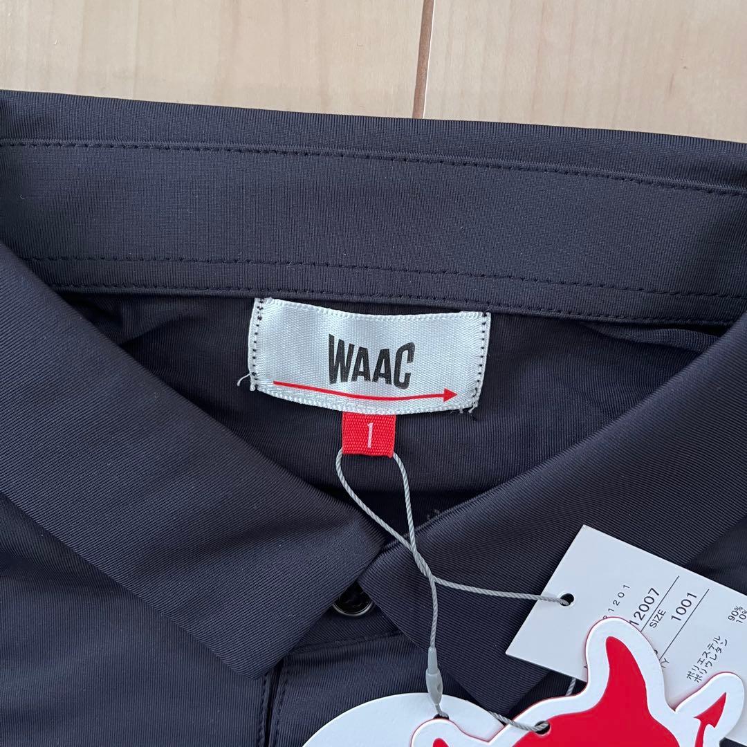 WAAC ブラック半袖 ポロシャツ Sサイズ